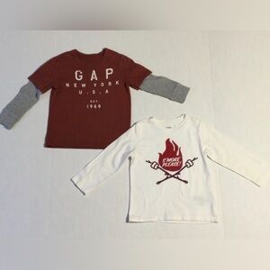 GAP Baby Gap Boys Size 3T Bundle of two Long Sleeved Shirts